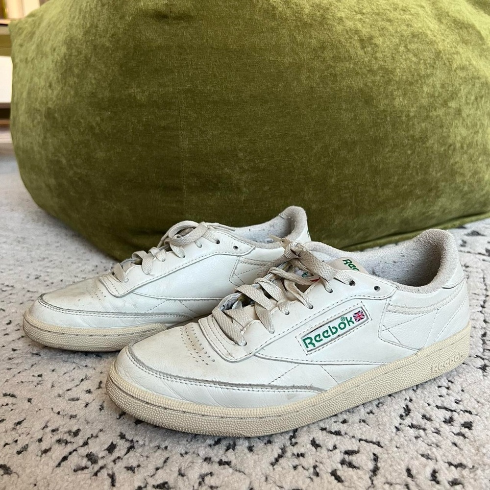 SOLD ON DEPOP: Reebok Club C Vintage Shoes/Sneakers